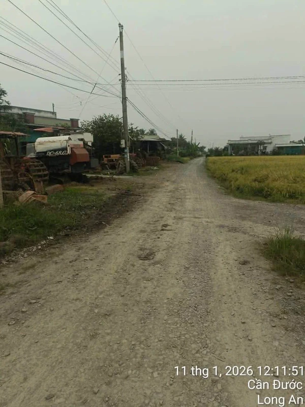 Bán đất thổ cư 1000m2 mặt tiền đường cầu Ông Mộc, Xã Mỹ Lệ, Cần Đước, giá 4,2 tỷ