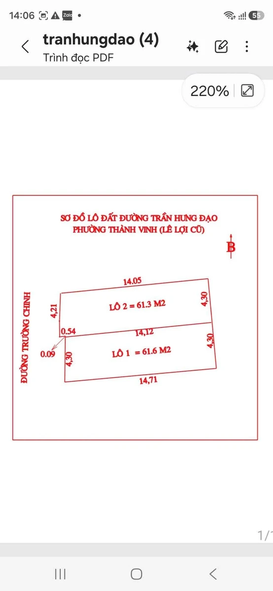 Bán đất mặt tiền Trường Chinh 61,6m2 kinh doanh sầm uất - Ảnh 1