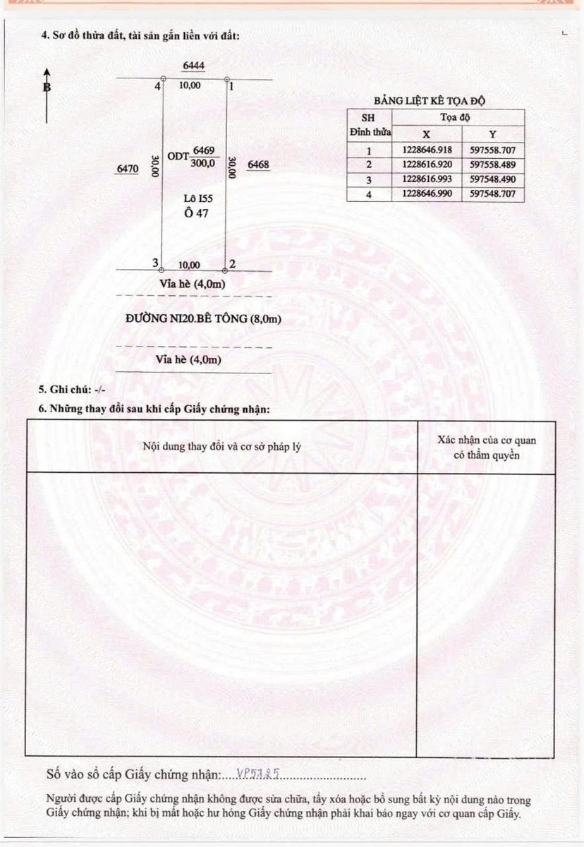 Bán đất Mỹ Phước 3 - 300m² mặt tiền 10m, sổ hồng riêng - Ảnh 1