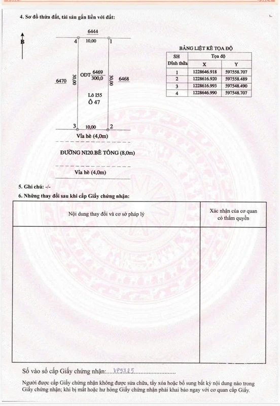 Bán đất Mỹ Phước 3 - 300m² mặt tiền 10m, sổ hồng riêng