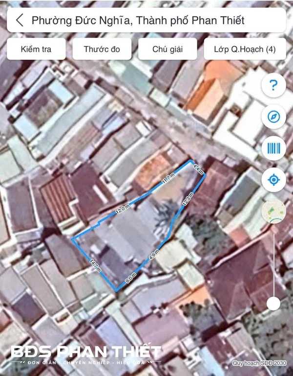 Bán nhà cấp 4 lô góc 3 mặt tiền 302 m², Phan Thiết