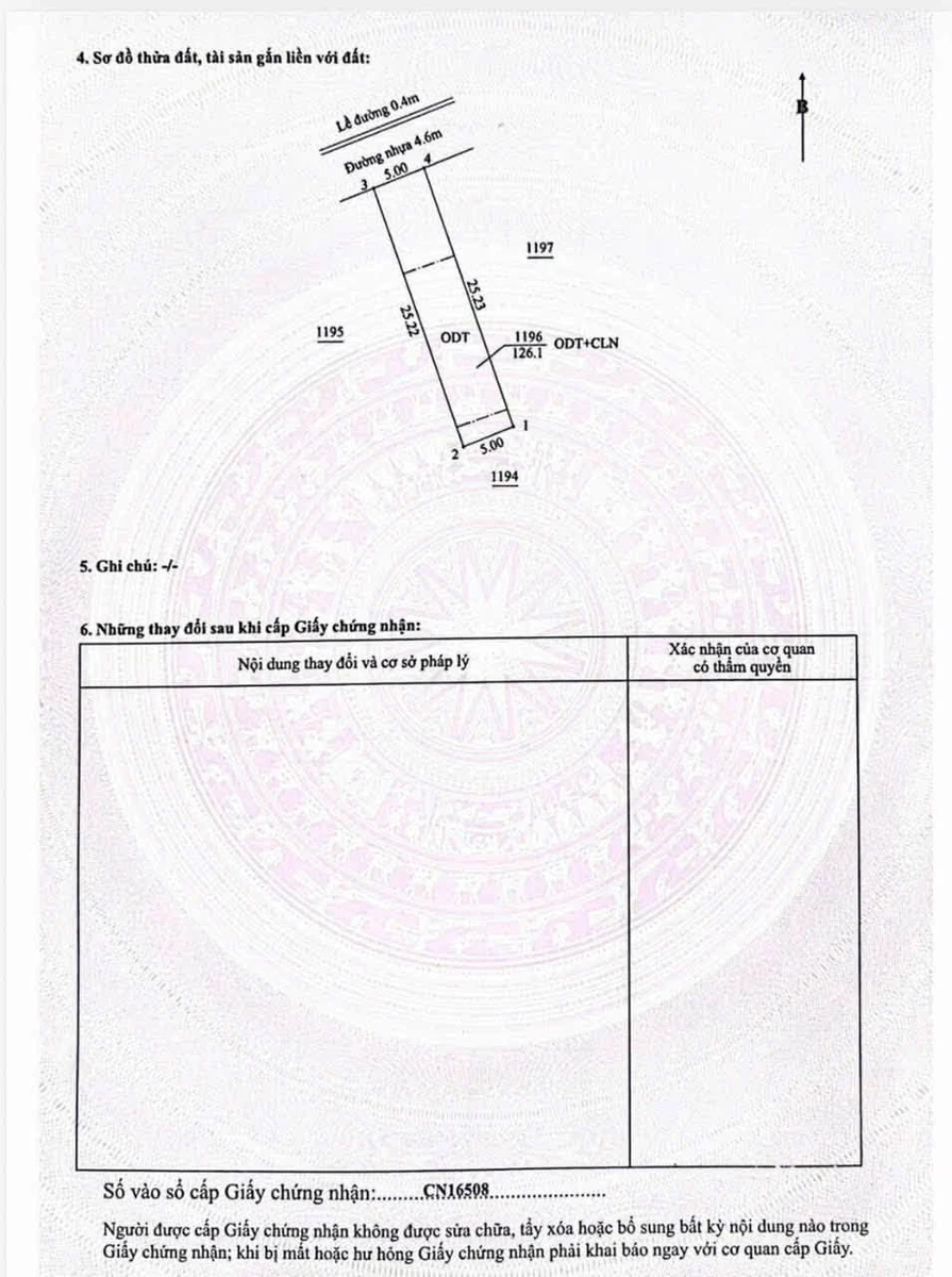 Bán đất Hiệp Thành Thủ Dầu Một Bình Dương 125m2, giá 3 tỷ 320 - Ảnh thu nhỏ 5