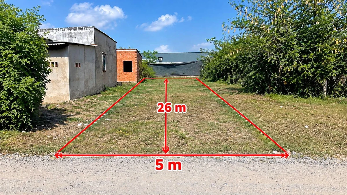 Bán lô đất 5x26 (130m2) thổ cư 100% sổ hồng riêng giá 790 triệu tại Đức Hòa Thượng, Mỹ Hạnh, Tây Ninh - Ảnh thu nhỏ 3