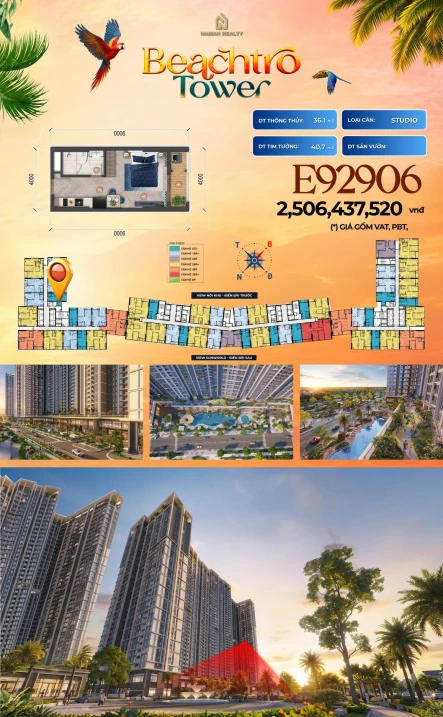 Studio tòa E9 - Beachtro - 2,262 tỷ - Hàng hot mua trực tiếp CĐT - Ảnh thu nhỏ 2