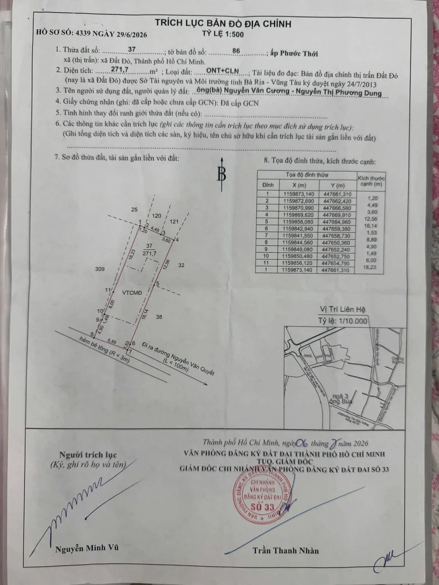 Bán nhà Đất Đỏ Bà Rịa Vũng Tàu 272m2, 2 phòng ngủ, 1.5 tỷ - Ảnh thu nhỏ 4