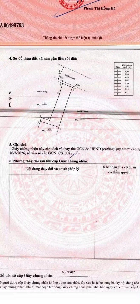 Bán đất hẻm 4m khu Hà Thanh 2, 40m2 giá 1 tỷ 950 - Ảnh thu nhỏ 3