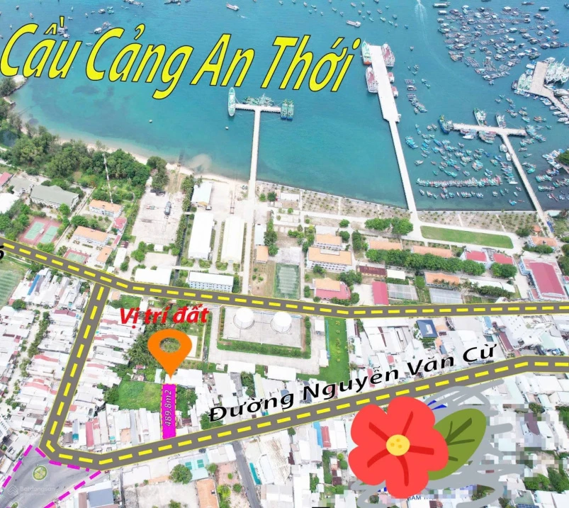 Bán 490m2 MT Nguyễn Văn Cừ 200m2 thổ cư trung tâm An Thới gần Apec, Sungroup, cảng biển - Ảnh 1