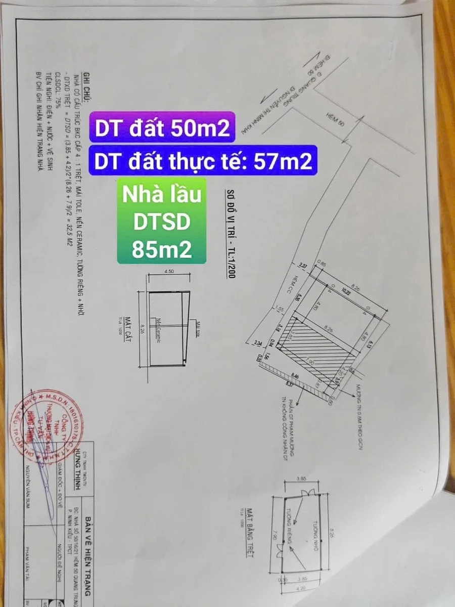 Bán 2 căn nhà 1 trệt 1 lầu 99,3m2 đã hoàn công hẻm 50 Quang Trung, Gò Vấp - Ảnh 1