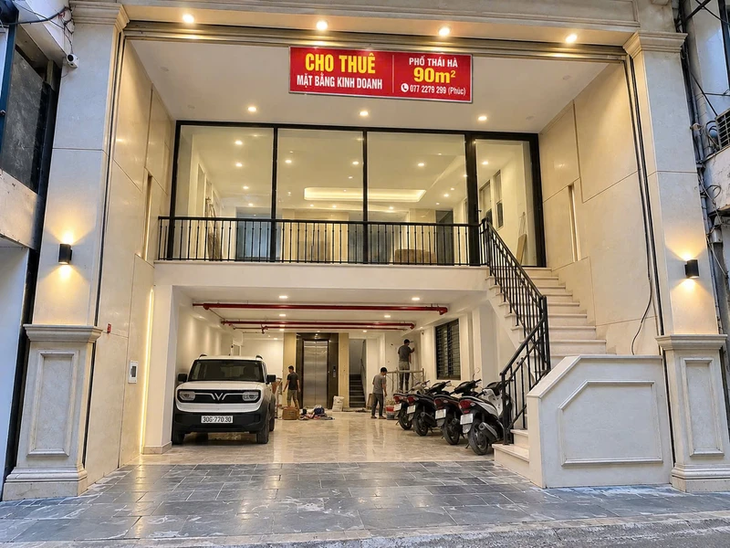 Cho thuê mặt bằng phố Thái Hà 90m² 16 triệu/tháng