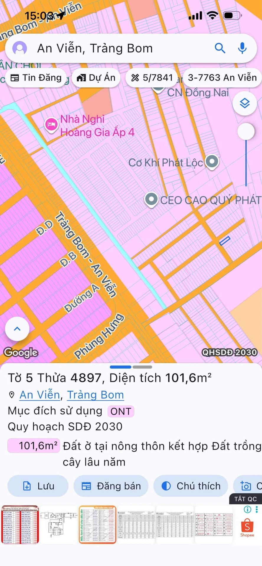 Bán đất 100m² sổ riêng thổ cư Bình Dương 1 tỷ - Ảnh 1