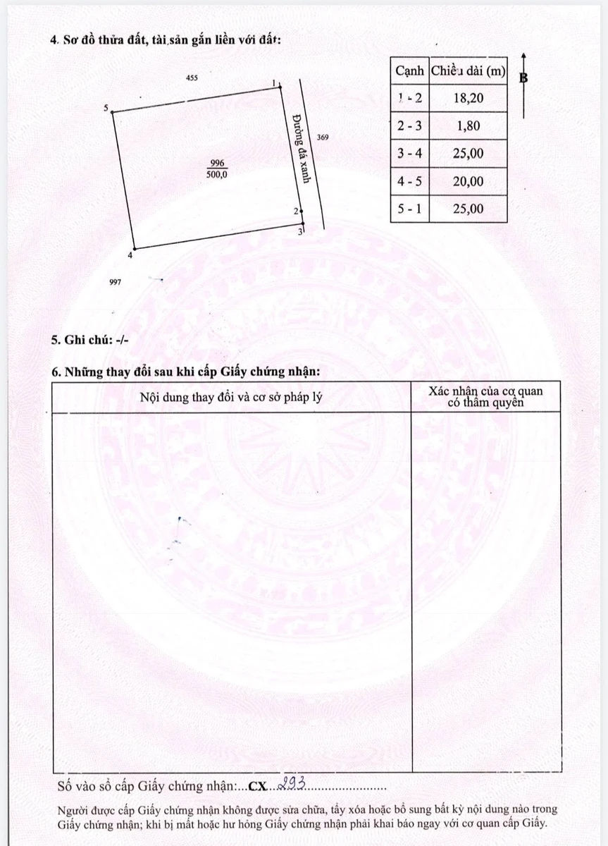 Bán đất xã Hậu Nghĩa Đức Hòa Long An 500m² 1 tỷ 990 - Ảnh thu nhỏ 3