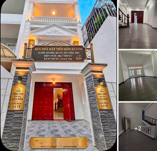 Bán nhà 3 tầng Vũng Tàu, 68 m², 5,5 tỷ