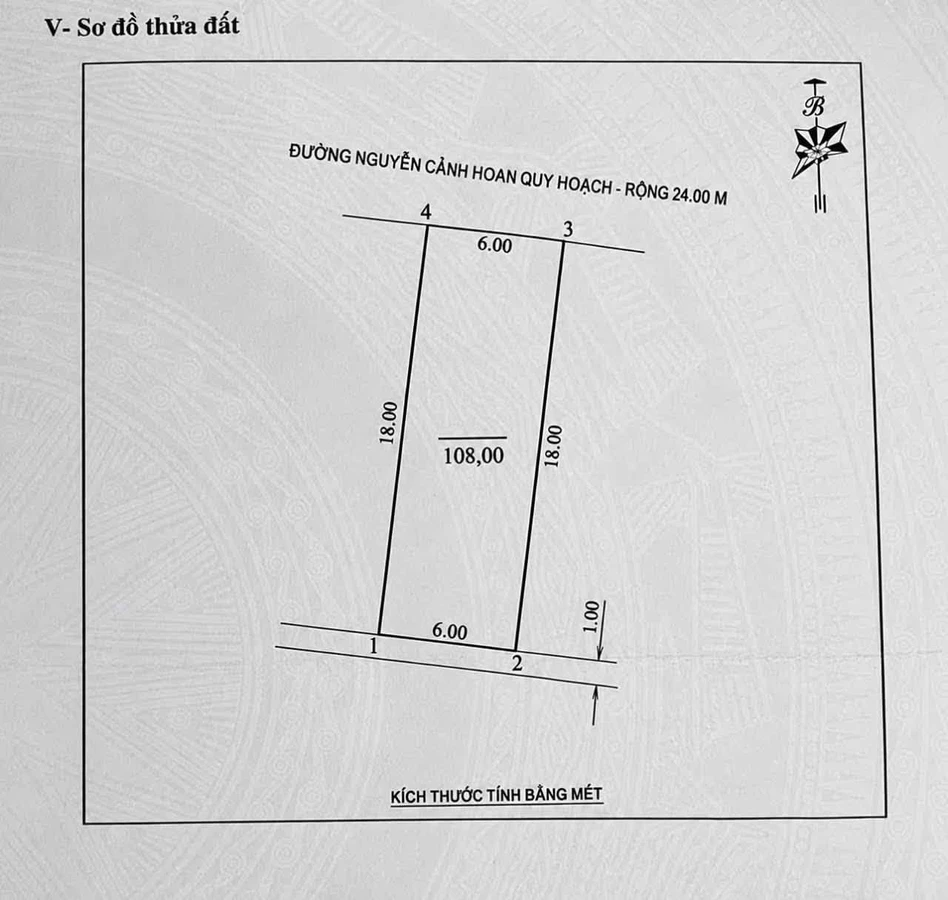 Bán đất kinh doanh mặt đường Nguyễn Cảnh Hoan 108m2 - Ảnh thu nhỏ 2