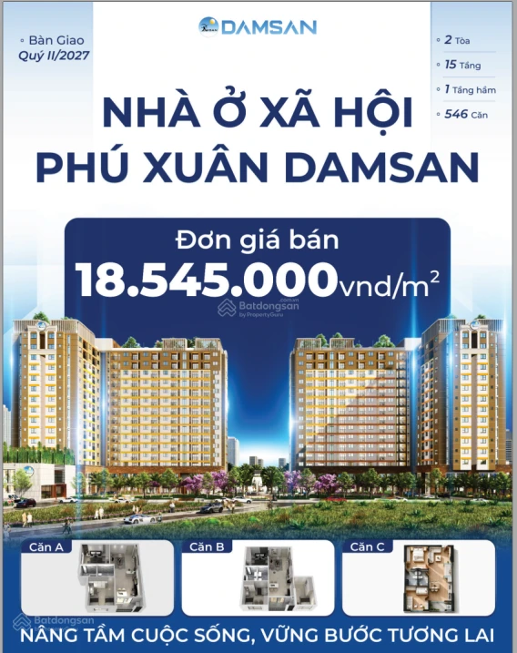 HOT người mua NOXH Damsan Phú Xuân Thái Bình được vay NH Chính sách với lãi suất siêu ưu đãi.