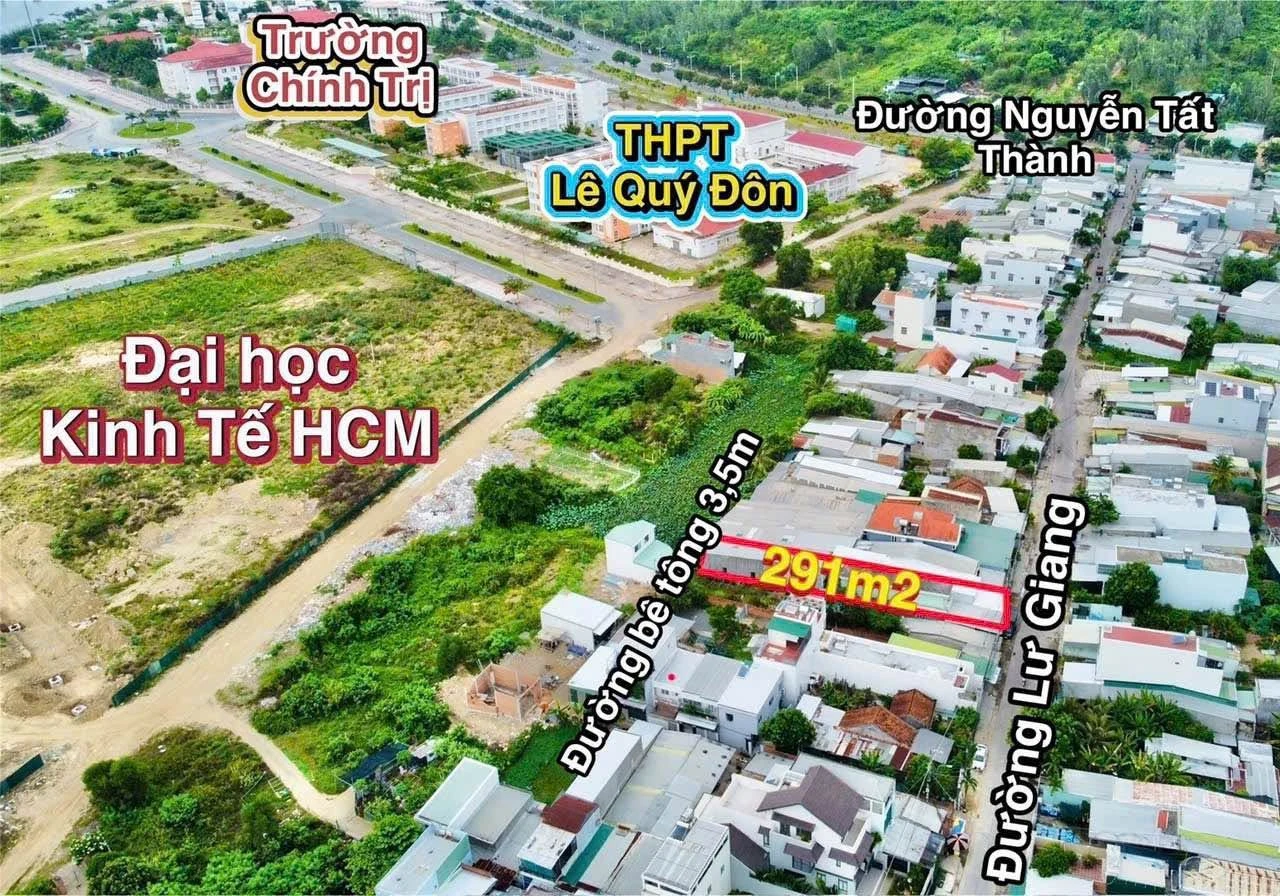 Bán đất 291m2 đường Lư Giang, Nha Trang, 32 triệu/m2 - Ảnh 1