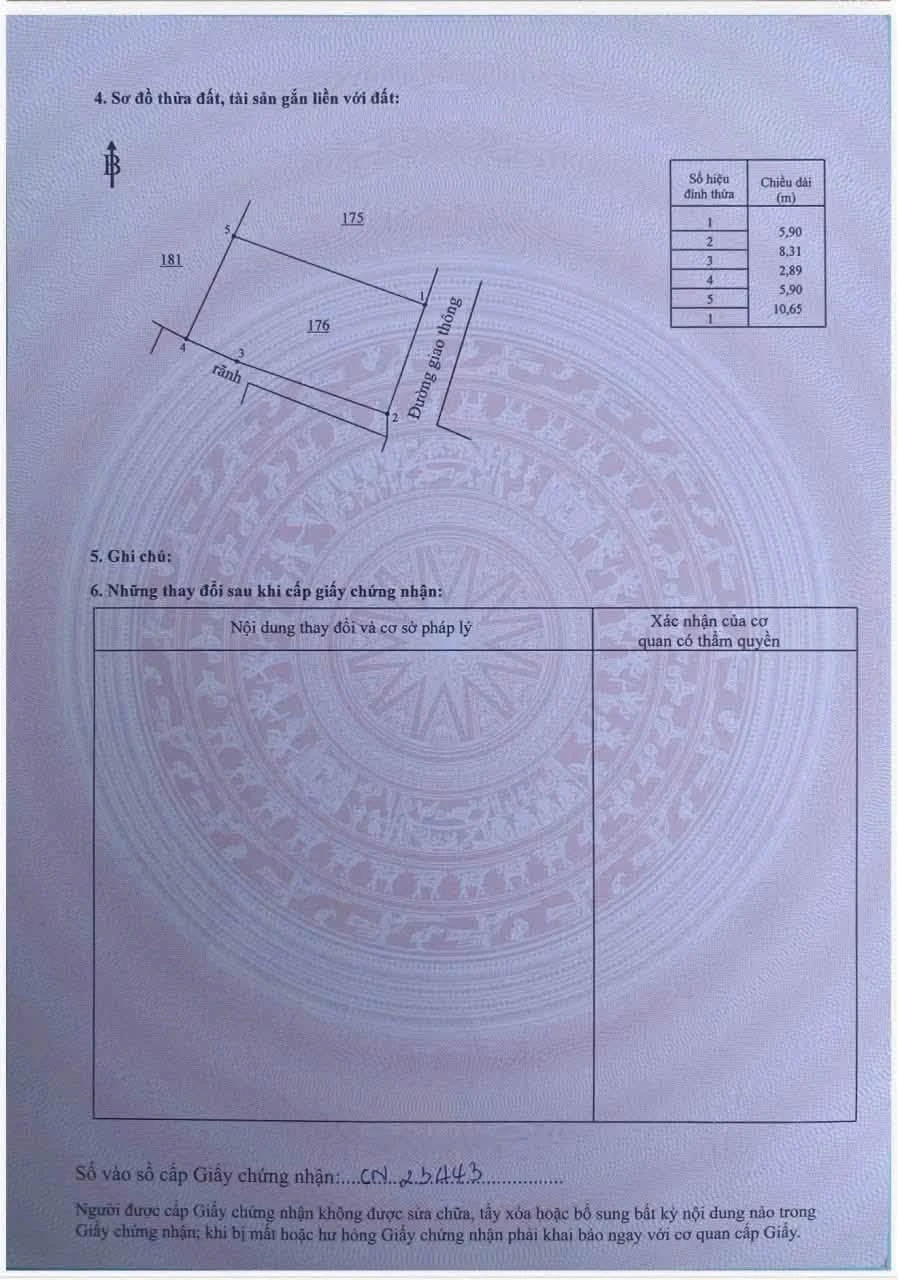 Bán đất Lý Thái Tổ Đại Phước 65m² 1 tỷ 350 - Ảnh 1
