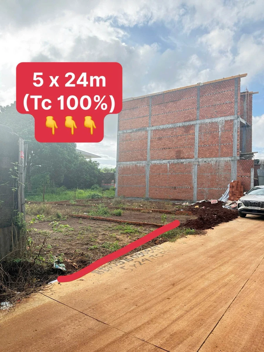 Bán đất thổ cư 100% 5x24m (120m²) Bình Chánh 3 tỷ 50 - Ảnh 1