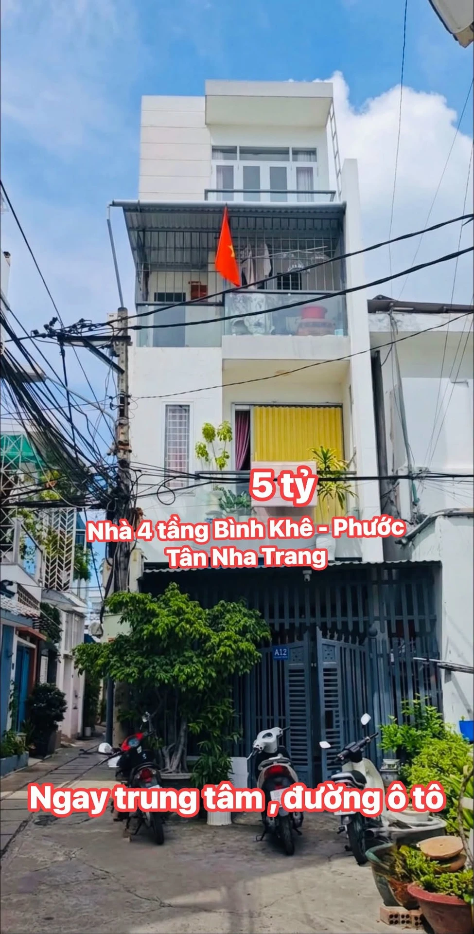 Bán nhà góc 2 mặt tiền 46,4m² 3 tầng 1 tum, 4 phòng ngủ tại Phước Tân, Nha Trang - Ảnh 1