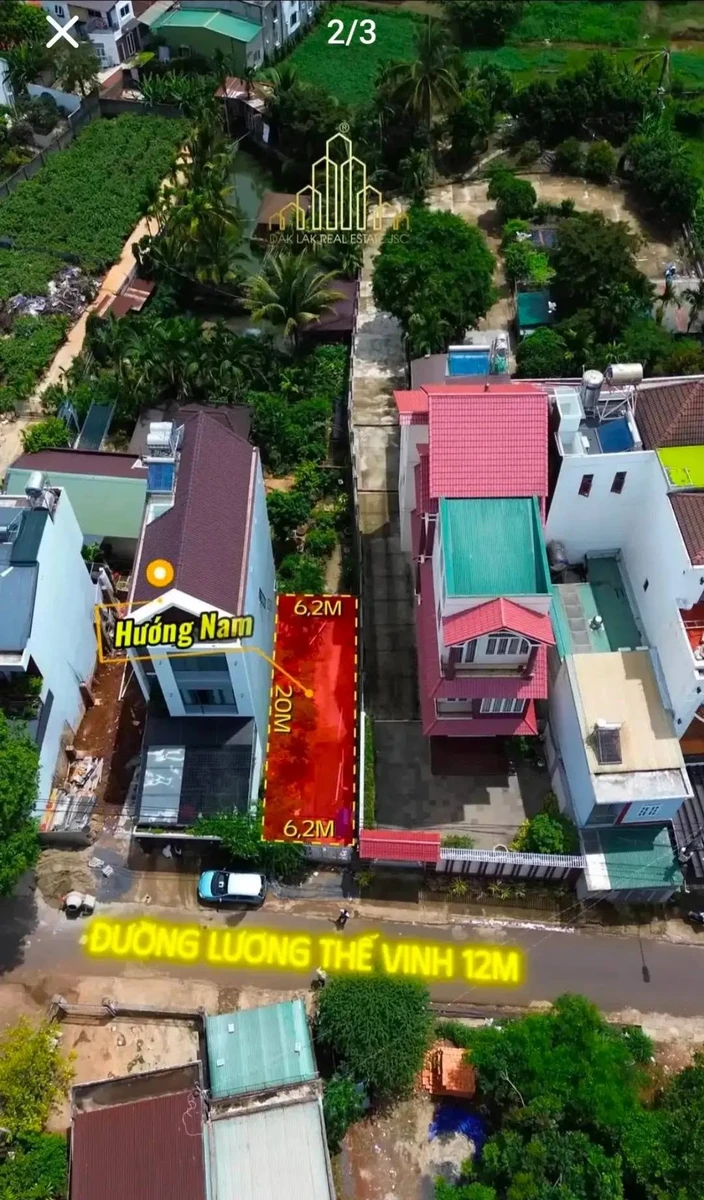 Bán lô đất mặt tiền Lương Thế Vinh 6,2x20m, Đắk Lắk - Ảnh thu nhỏ 5