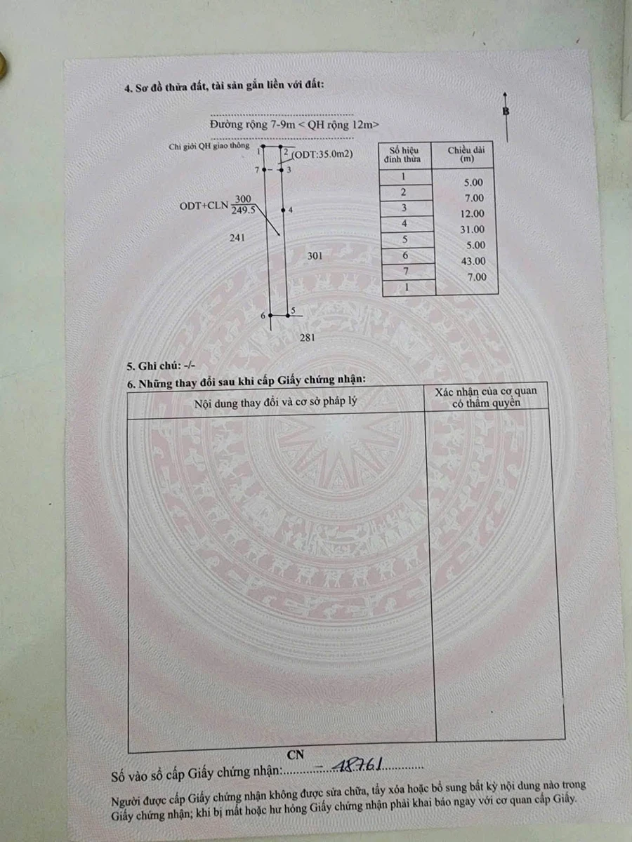 Bán đất mặt tiền Komleo Tân Lập 250m2 giá 1 tỷ 350 - Ảnh thu nhỏ 3