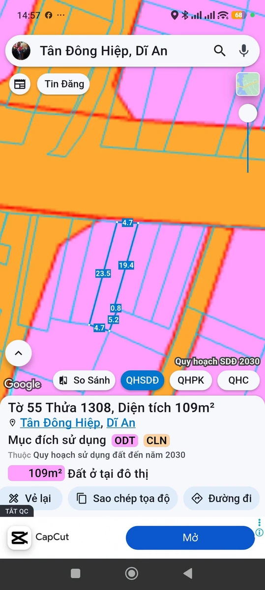 Bán đất mặt tiền Bùi Thị Xuân 109m² 4,5 tỷ - Ảnh 1