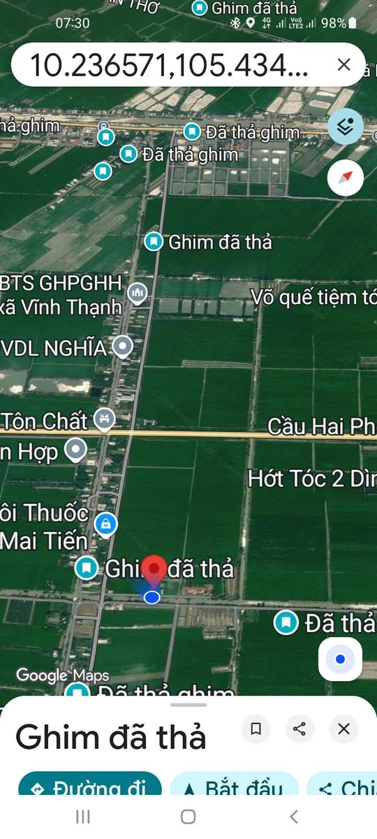 Bán nền 750m2 kinh Thắng Lợi 2, Vĩnh Thạnh, Cần Thơ - Ảnh 1