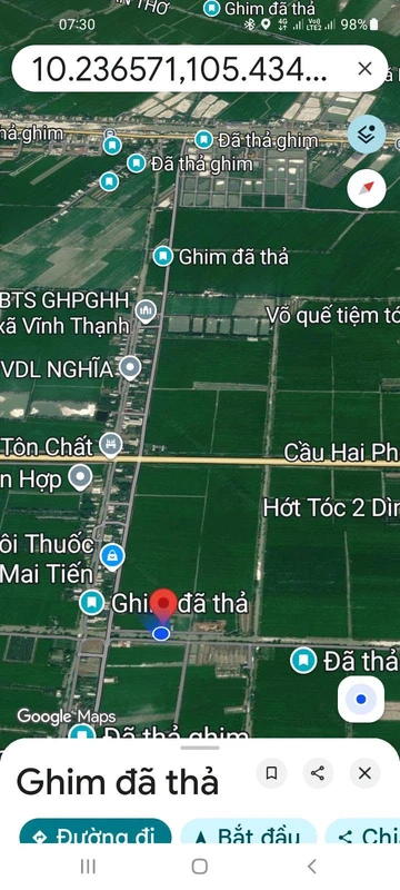 Bán nền 750m2 kinh Thắng Lợi 2, Vĩnh Thạnh, Cần Thơ