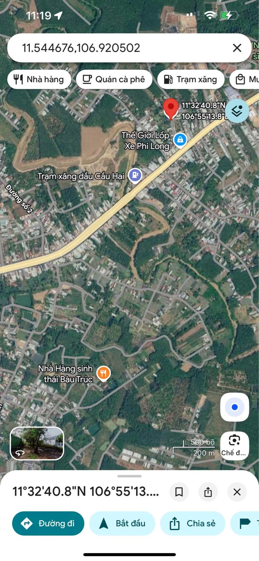Bán đất 200m² giá 1 tỷ 1 tỷ, sát chợ Cầu 2 - Ảnh 1