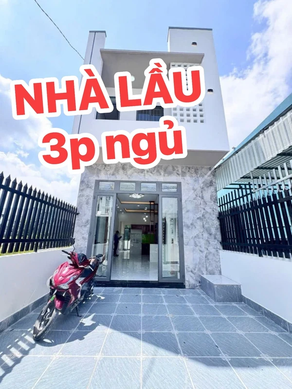 Bán nhà hoàn công 4,5x18m, 3 phòng ngủ 2WC giá 1,8 tỷ tại thị trấn Đức Hòa