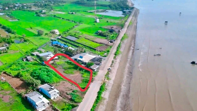 Bán đất mặt tiền biển Gò Công Đông 615m², 1 tỷ 900 triệu