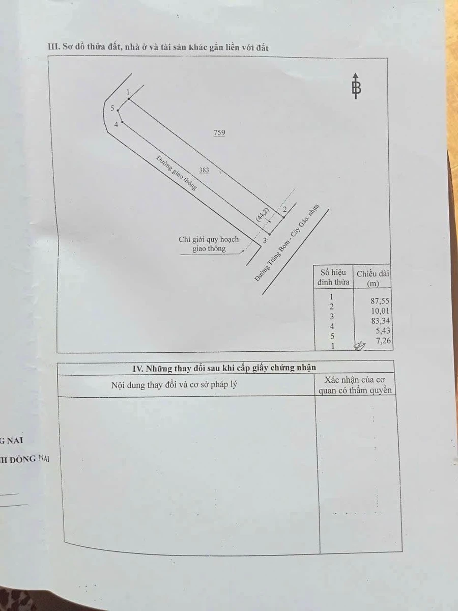 Bán 2 mảnh đất mặt tiền Nguyễn Hoàng, Trảng Bom, Đồng Nai - Ảnh thu nhỏ 2