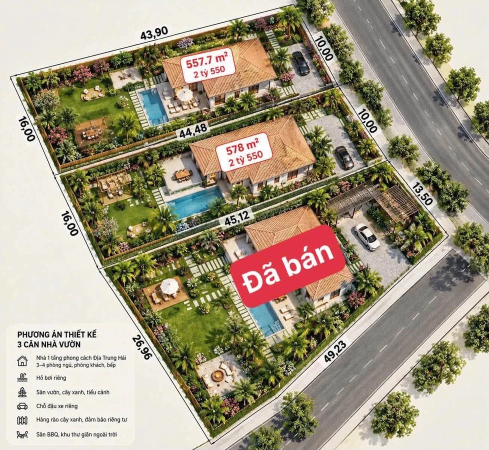 Bán đất 557m2 gần biển Phước Hải 2 tỷ 350 - Ảnh thu nhỏ 3
