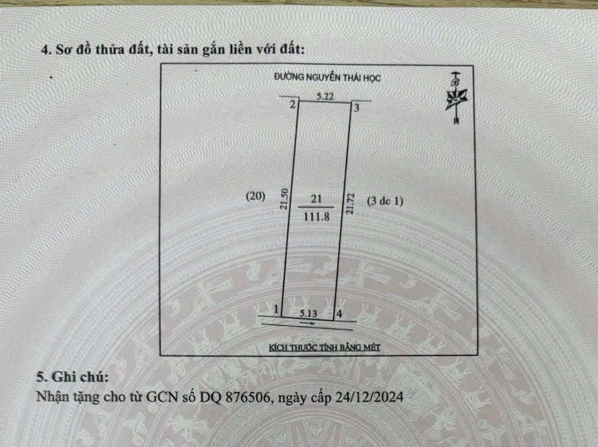 Bán nhà mặt tiền 111,8m² Nguyễn Thái Học, TP Vinh - Ảnh 1