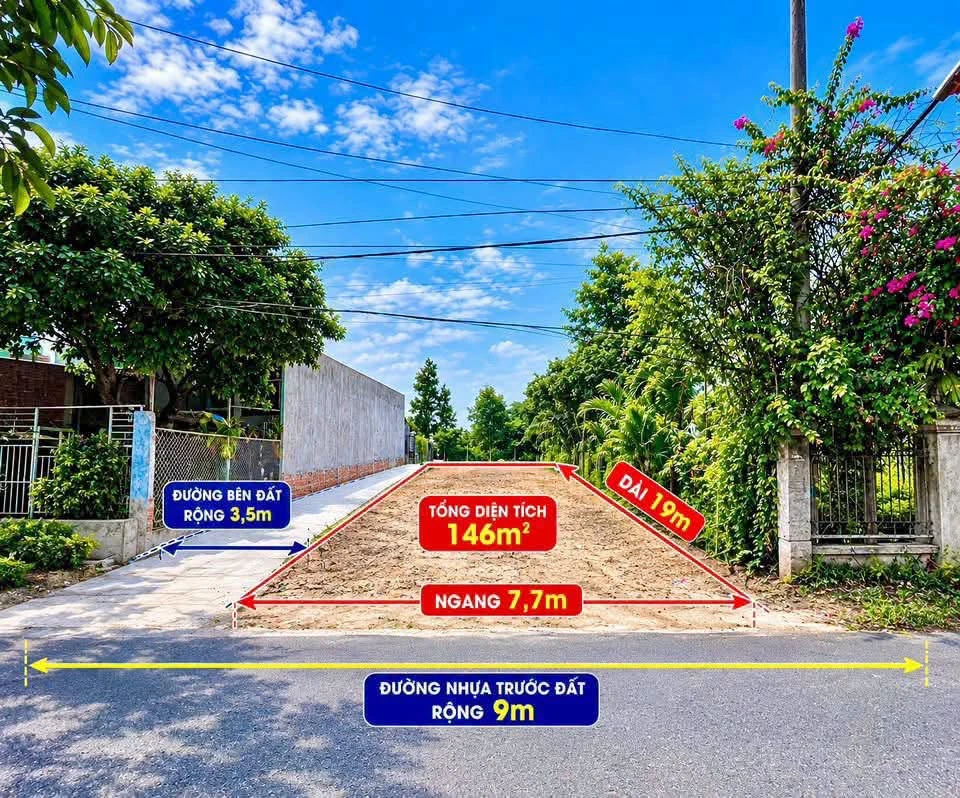 Bán lô góc đường nhựa 146,3m² Hoàng Hoa Thám - Ảnh thu nhỏ 3
