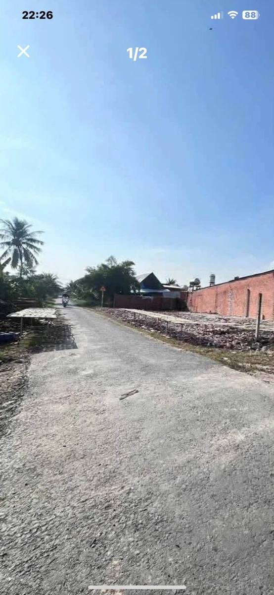 Bán đất nền 76.5m² mặt tiền Trần Phú, Long Hoa, Tây Ninh 445 triệu - Ảnh 1