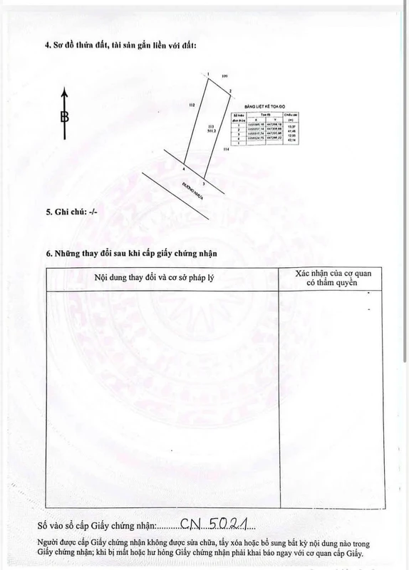 Bán đất mặt tiền Tỉnh Lộ 44B Phước Hải 501.2m² 3.45 tỷ