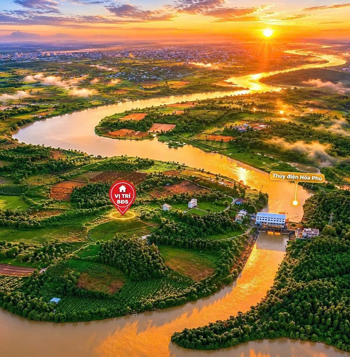 Bán đất 500m2 giá 249 triệu tại Hoà Phú Đắk Lắk - Ảnh 1