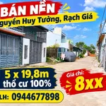 Bán 2 nền liền kề 5x19.8m Rạch Giá, Kiên Giang - Ảnh thu nhỏ 1