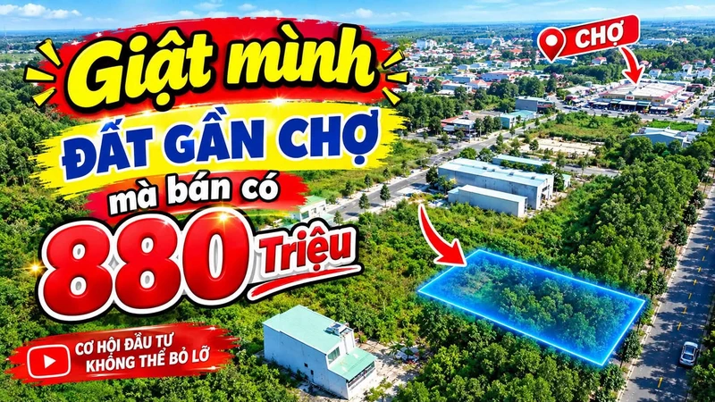 Bán đất nền 150m² gần chợ, trường học tại Becamex Chơn Thành 880 triệu