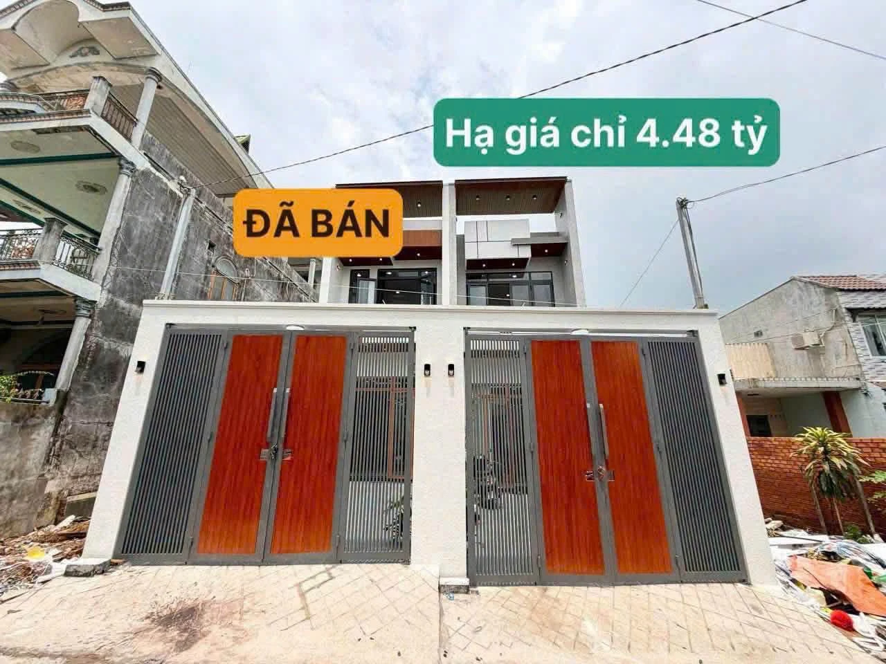 Bán nhà phố 1 trệt 1 lầu 3PN 100m² Hố Nai, Bình Chánh 4tỷ480 - Ảnh 1