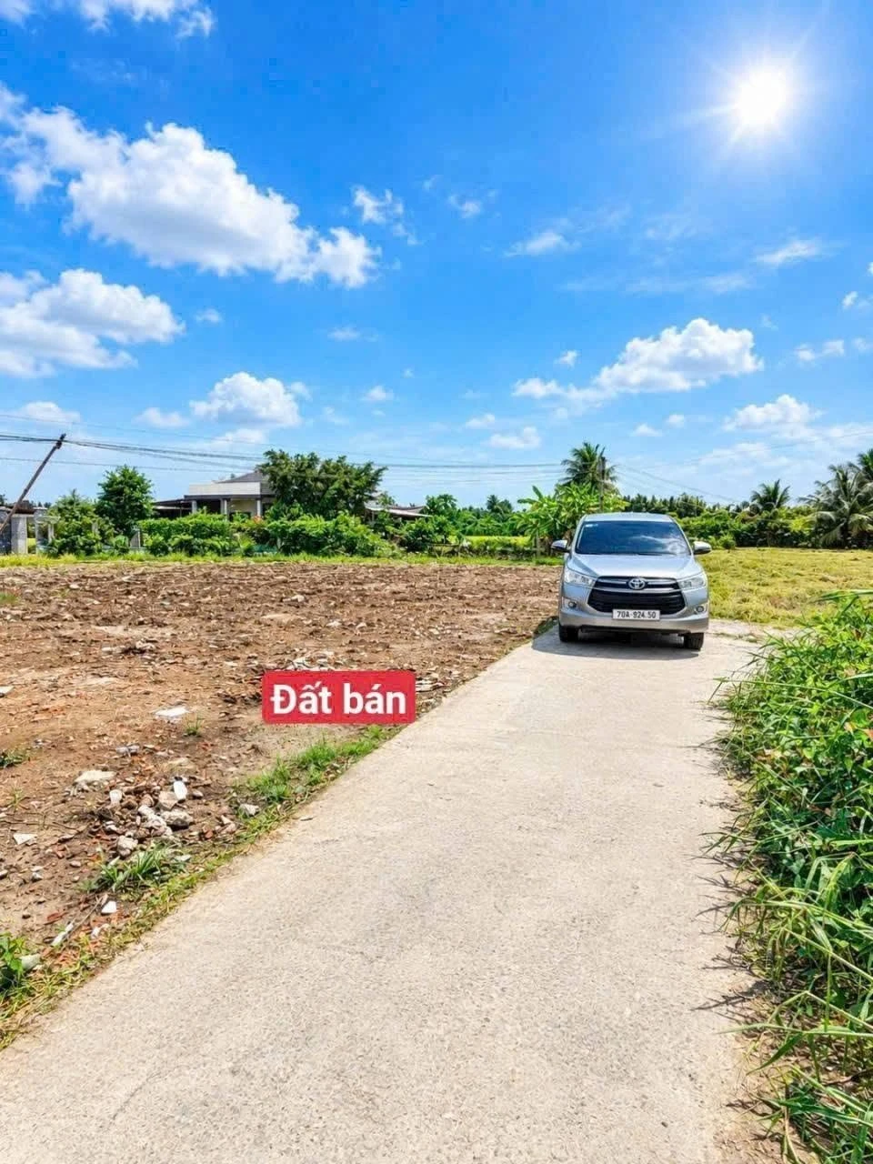 Bán đất thổ cư 409m² giá 650 triệu gần trường học, Tân Trụ - Ảnh 1
