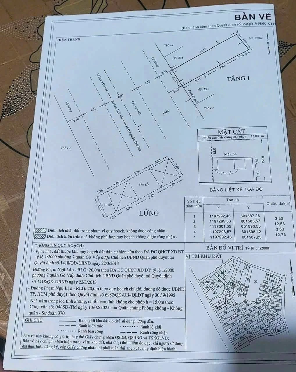 Bán nhà mặt tiền 232 Phạm Ngũ Lão, 44,5m2, giá 7,35 tỷ, Gò Vấp - Ảnh 1