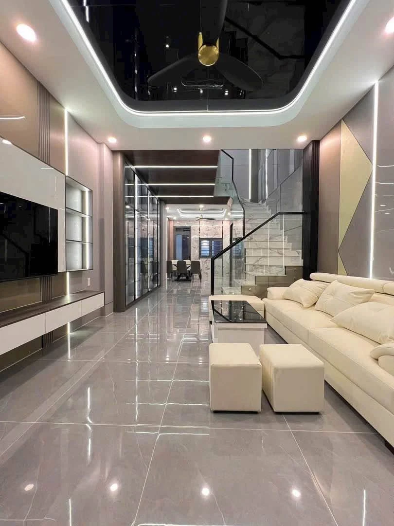 Bán nhà xây mới 4x20m, 4 phòng ngủ, hẻm 10m, full nội thất, Thạnh Xuân 24, Thới An, Quận 12 - Ảnh thu nhỏ 3