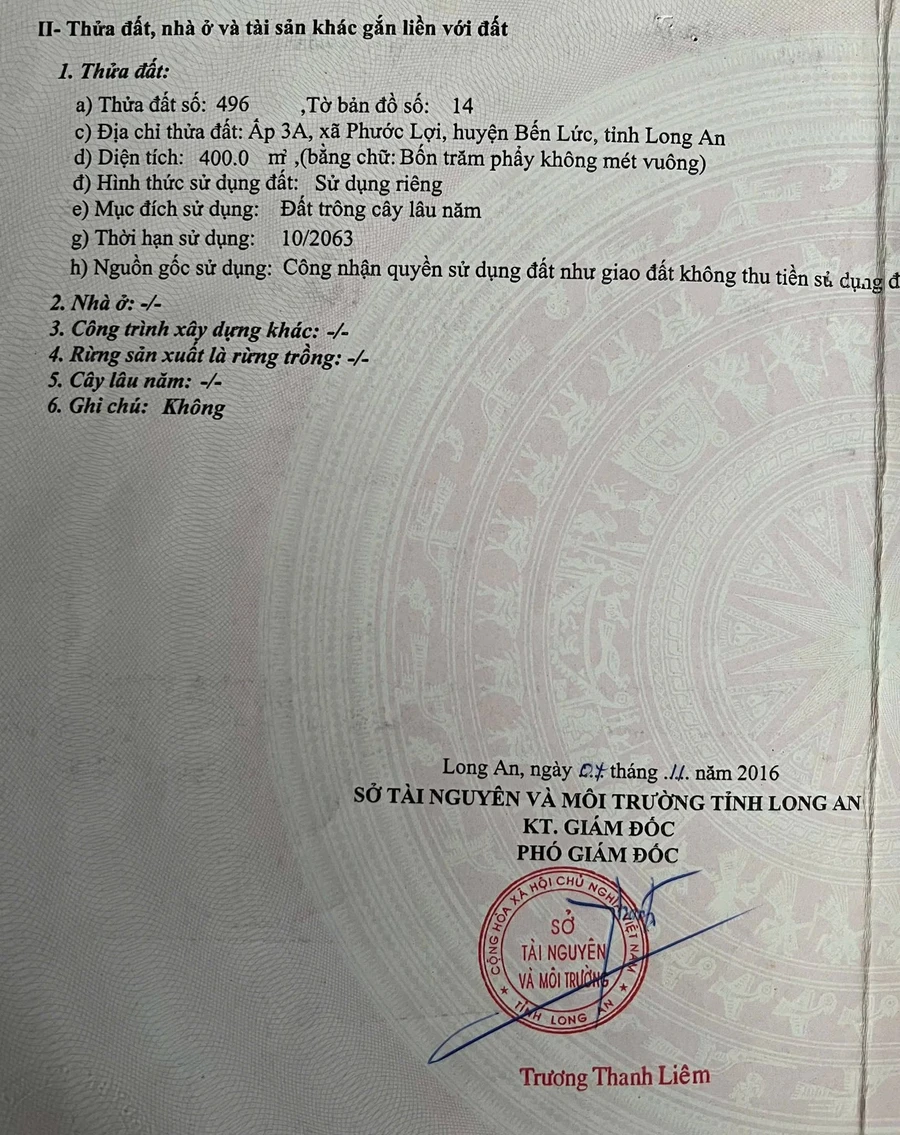 Bán đất 700m2 Phước Lợi Bến Lức 5.9 tỷ - Ảnh thu nhỏ 3