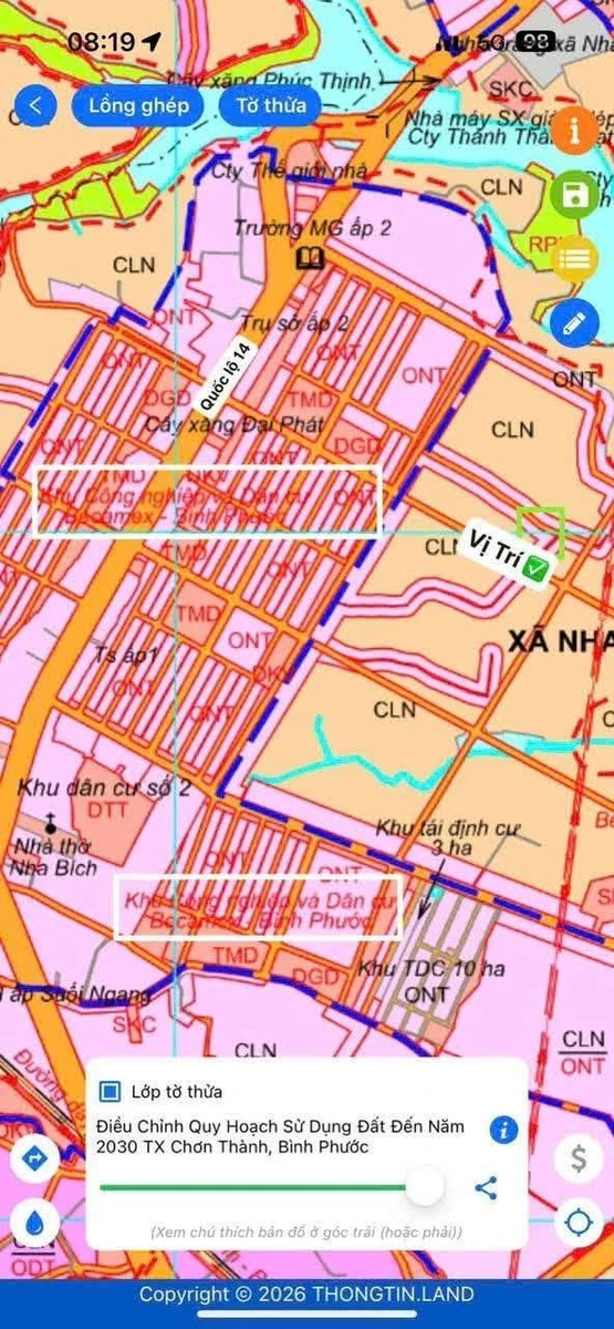 Bán đất mặt tiền Đường 13 Nha Bích, Chơn Thành 200m2, 370 triệu - Ảnh thu nhỏ 2