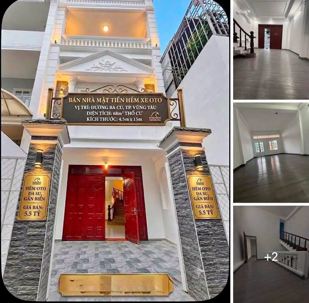 Bán nhà 3 tầng 68 m² Vũng Tàu 5,5 tỷ - Ảnh 1