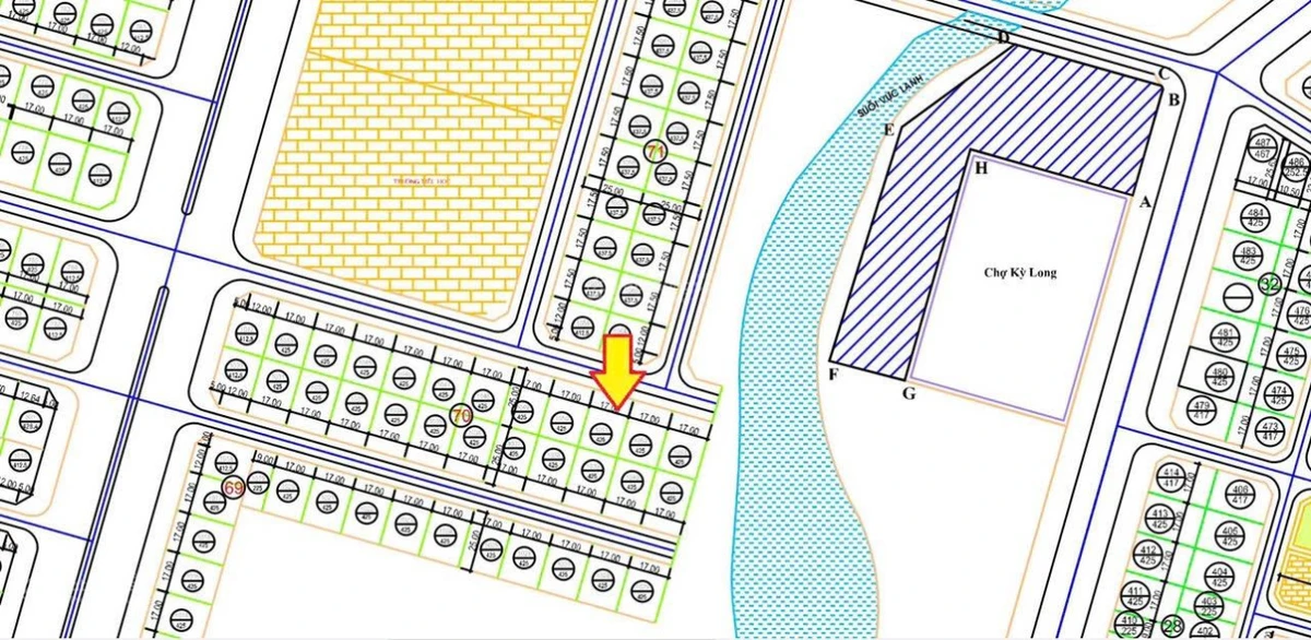 Bán đất tại Kỳ Long, 1,7 tỷ, 141,7 m2, mặt tiền 5,67m - Ảnh thu nhỏ 3