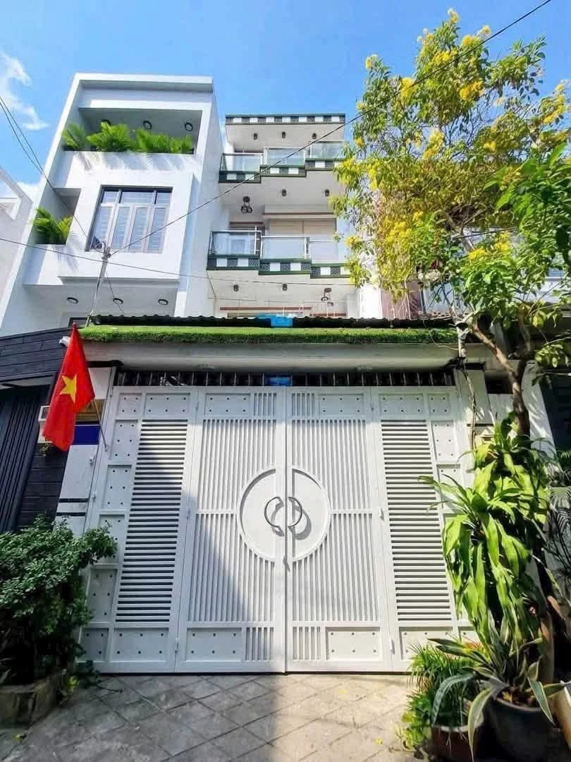 Bán nhà 4 tầng 96m² xe hơi vào nhà, 4PN, Huỳnh Tấn Phát, Nhà Bè - 7,2 tỷ - Ảnh 1