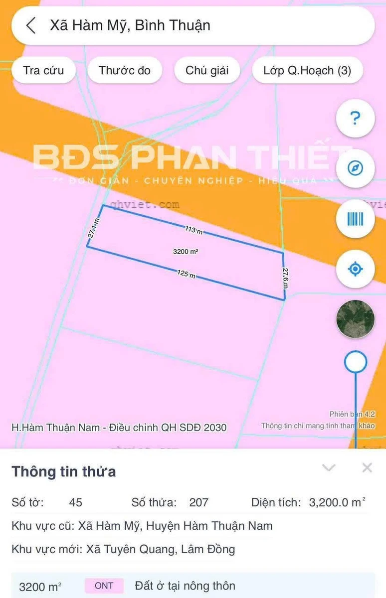 Bán đất 9.550,5 m² Hàm Mỹ, Hàm Thuận Nam - 16 tỷ - Ảnh thu nhỏ 2