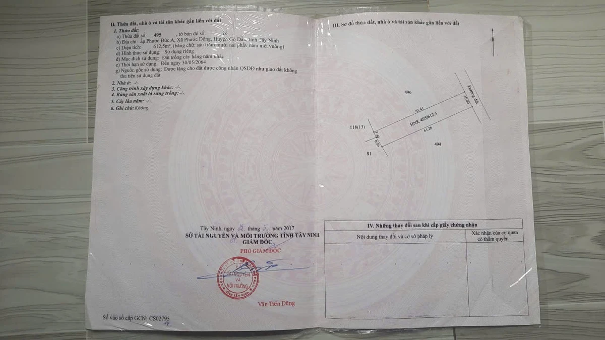 Bán đất 600m² đường nhựa gần KCN Phước Đông, Tây Ninh 2,3 tỷ - Ảnh thu nhỏ 4